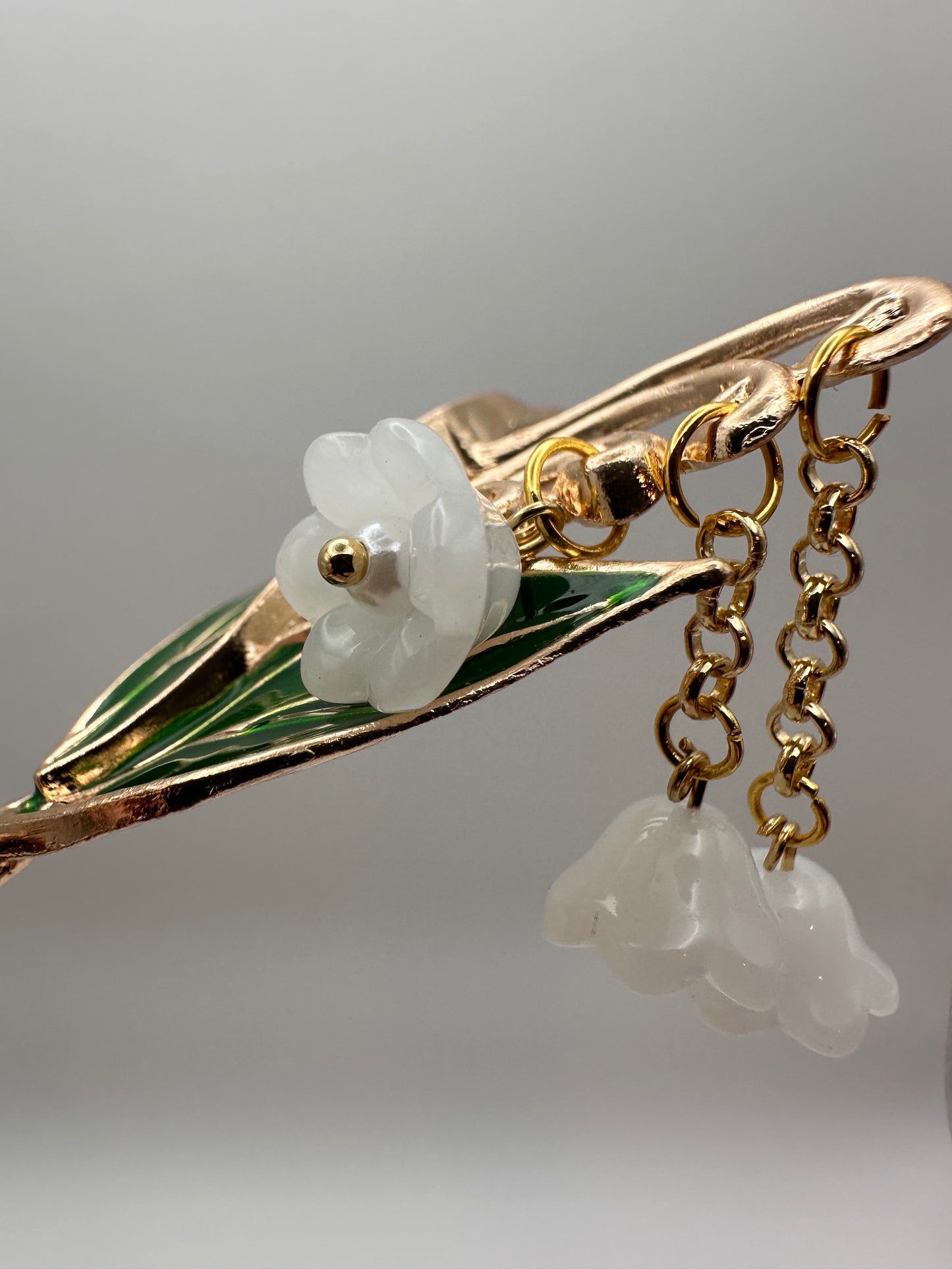 Lily of the Valley hairpin