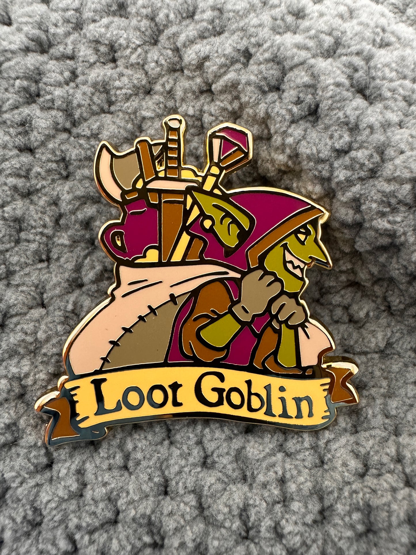 Loot Goblin Lapel Pin