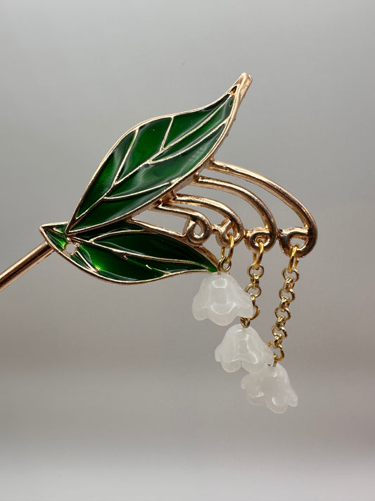 Lily of the Valley hairpin