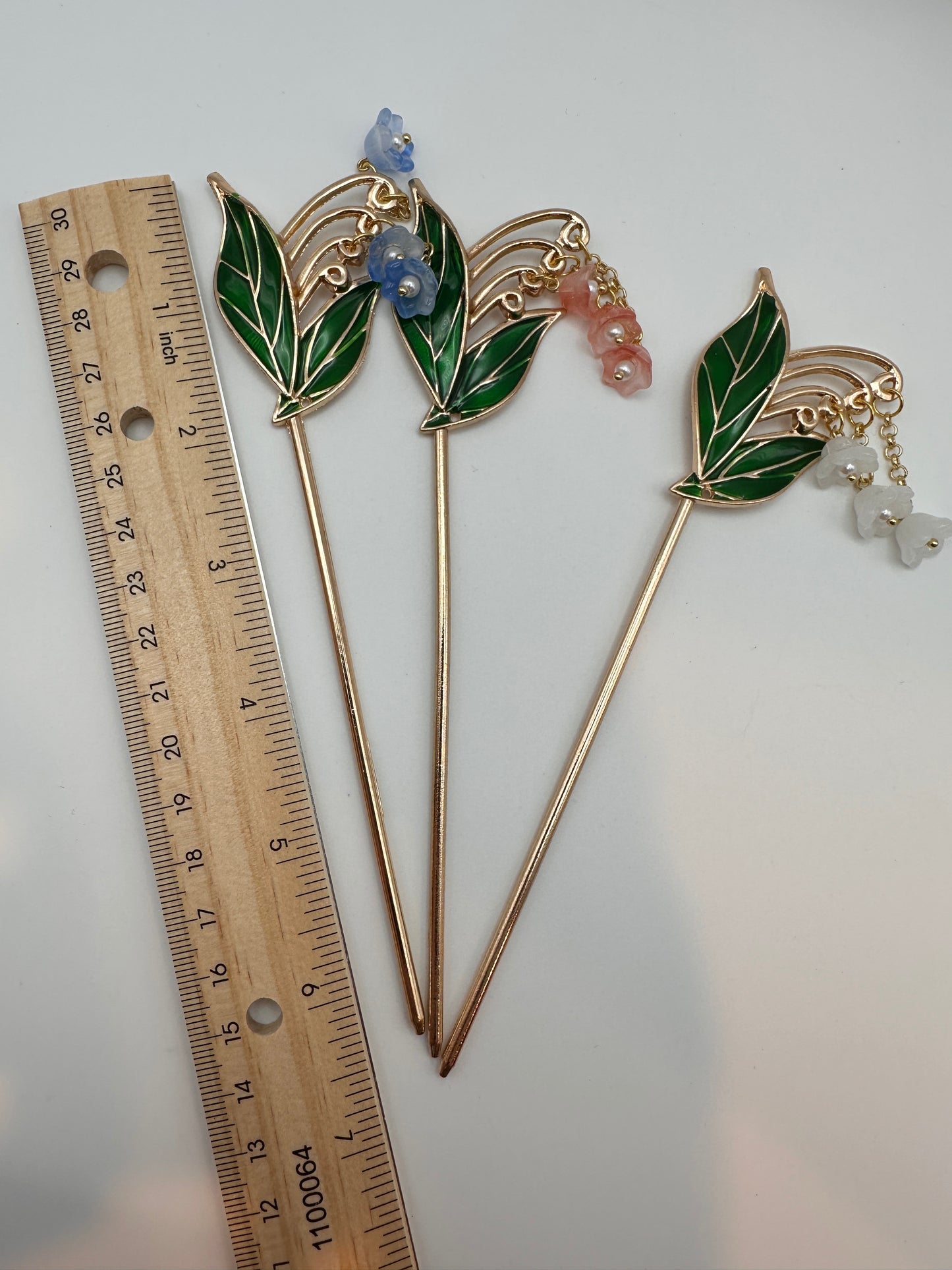 Lily of the Valley hairpin