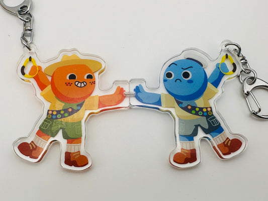 Peak magnetic keychain set