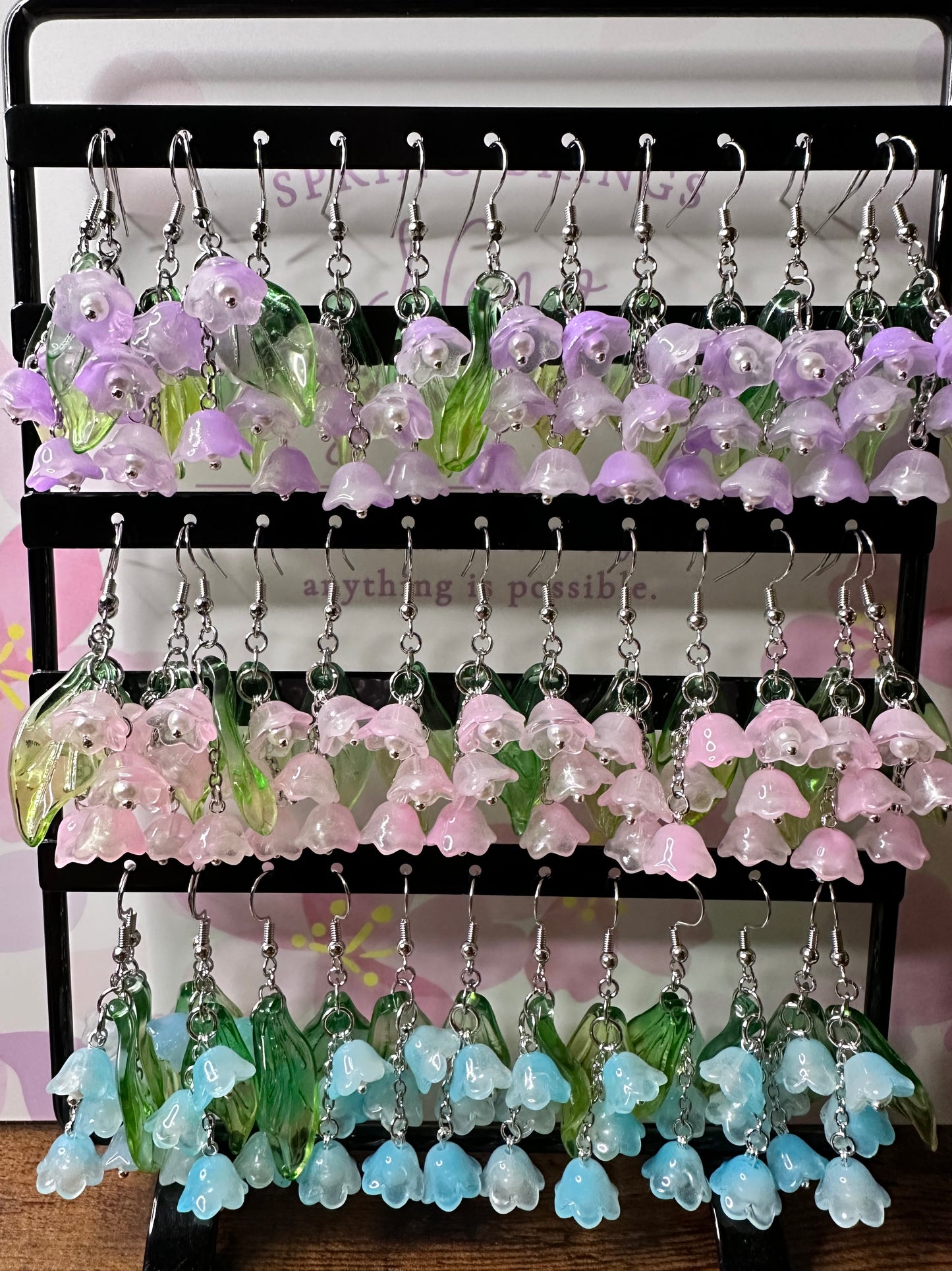 Dangling Bell Flowers Earrings