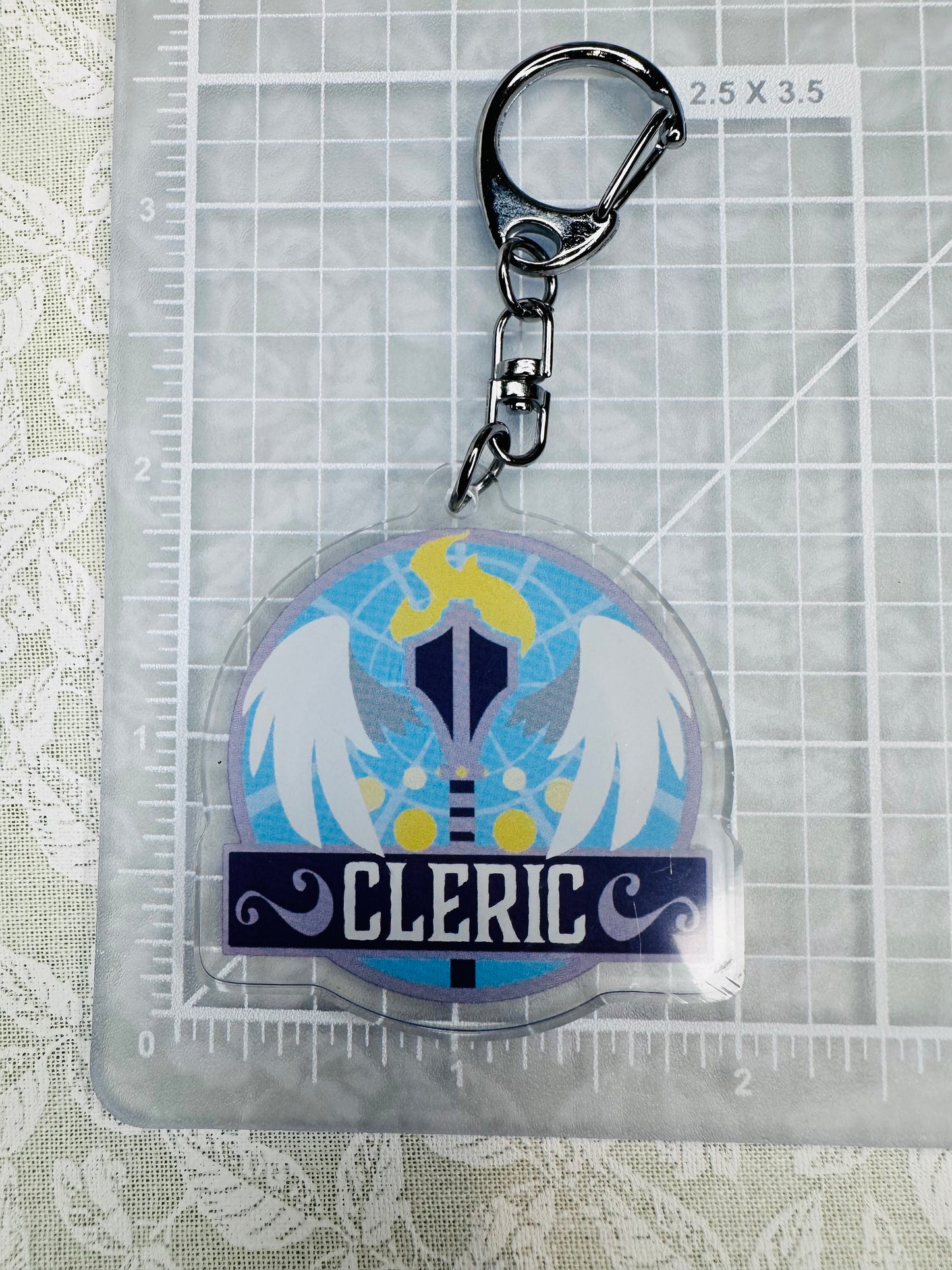 D&D RPG class keychain