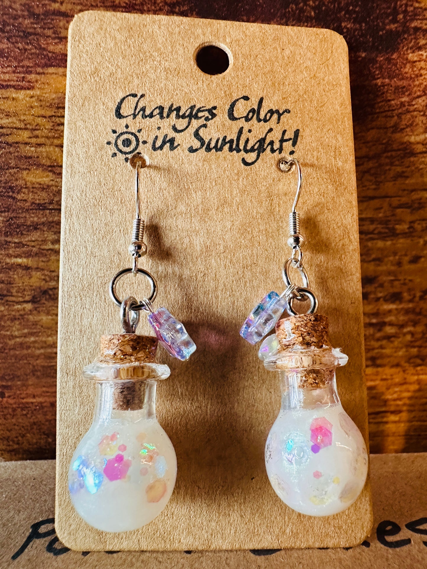 Sparkling Color Changing Potion Earrings