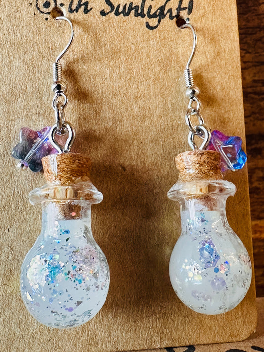 Sparkling Color Changing Potion Earrings