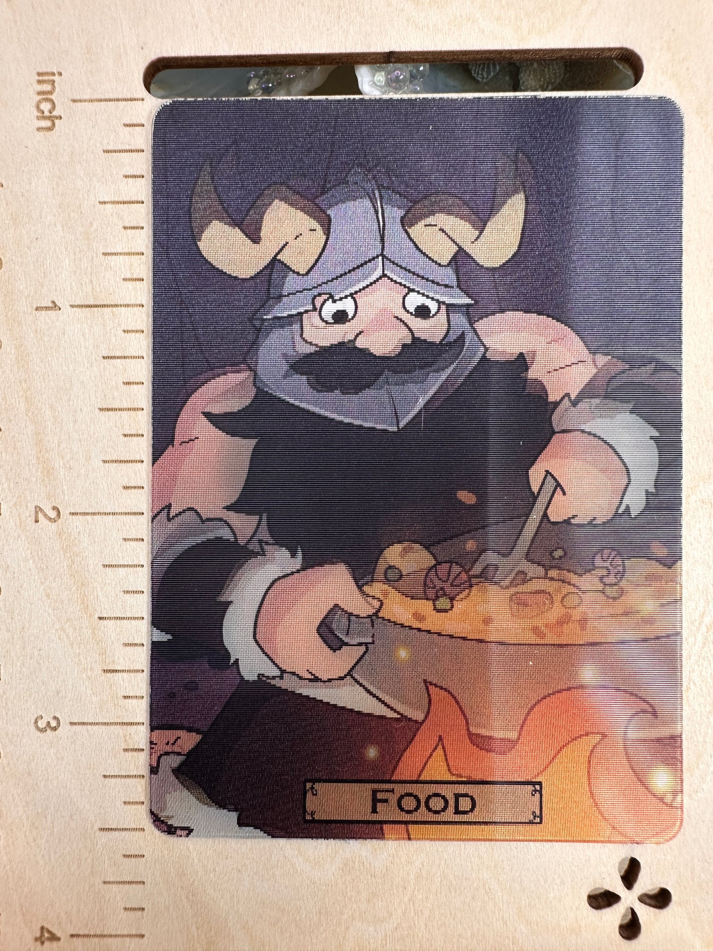 Lenticular MTG food token - Senshi Dungeon Meshi