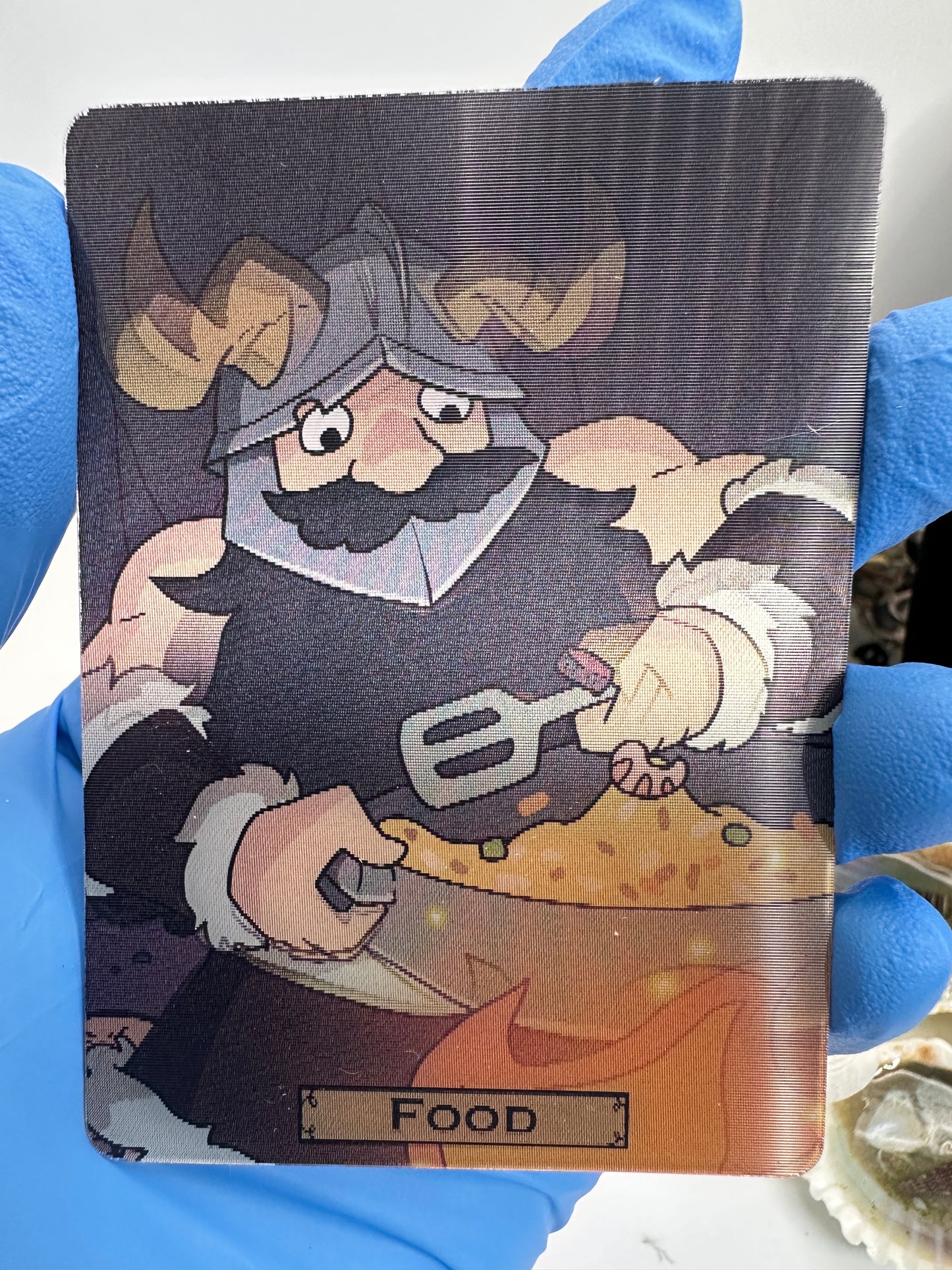 Lenticular MTG food token - Senshi Dungeon Meshi